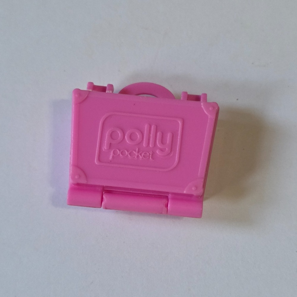 Polly Pocket Doll Accessory Makeup Kit Pink Case Opens 1"x1"